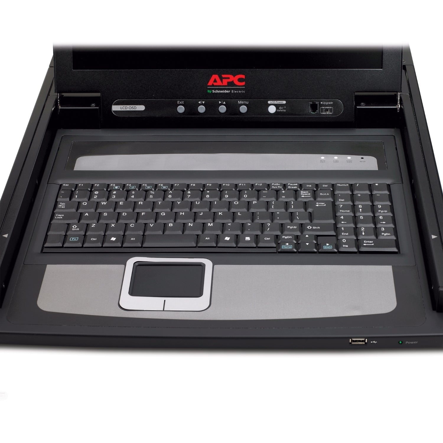 (NEW VENDOR) APC 17" Rack LCD Console with Integrated 8 Port Analog KVM Switch AP5808