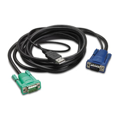 (<tc>NOUVELLE</tc>) Câble USB LCD/KVM intégré APC pour rack - 1,8 m (6 pi) AP5821