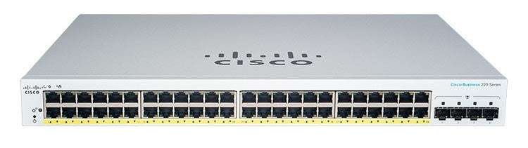 （<tc>全新行貨</tc>) 思科商務 48-GE | 4x1G SFP | PoE+(382W) 智能 <tc>交換機</tc> （CBS220-48P-4G）