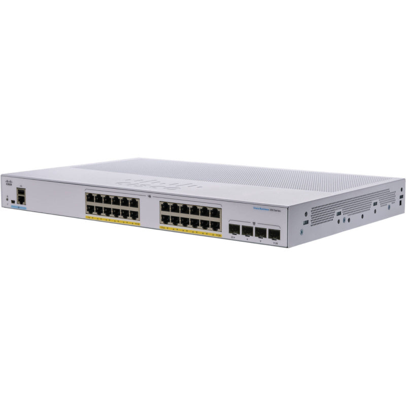 (<tc>새로운</tc>) Cisco Business 24-GE | 4x1G SFP | 195W PoE+ 스마트 <tc>네트워크 스위치</tc> (CBS250-24P-4G)