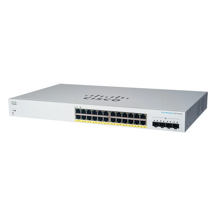 （<tc>全新行貨</tc>) 思科商務 24-GE | 4x10G SFP+ | POE+(382W) 智能 <tc>交換機</tc> （CBS220-24FP-4X）