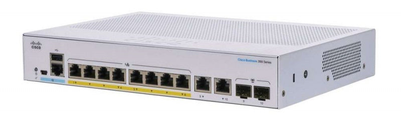 (<tc>NEU</tc>) Cisco Business 8-GE | 2 x1G RJ45 / SFP Combo | PoE+ (67 W) Smart <tc>Switch</tc> (CBS350-8P-2G)