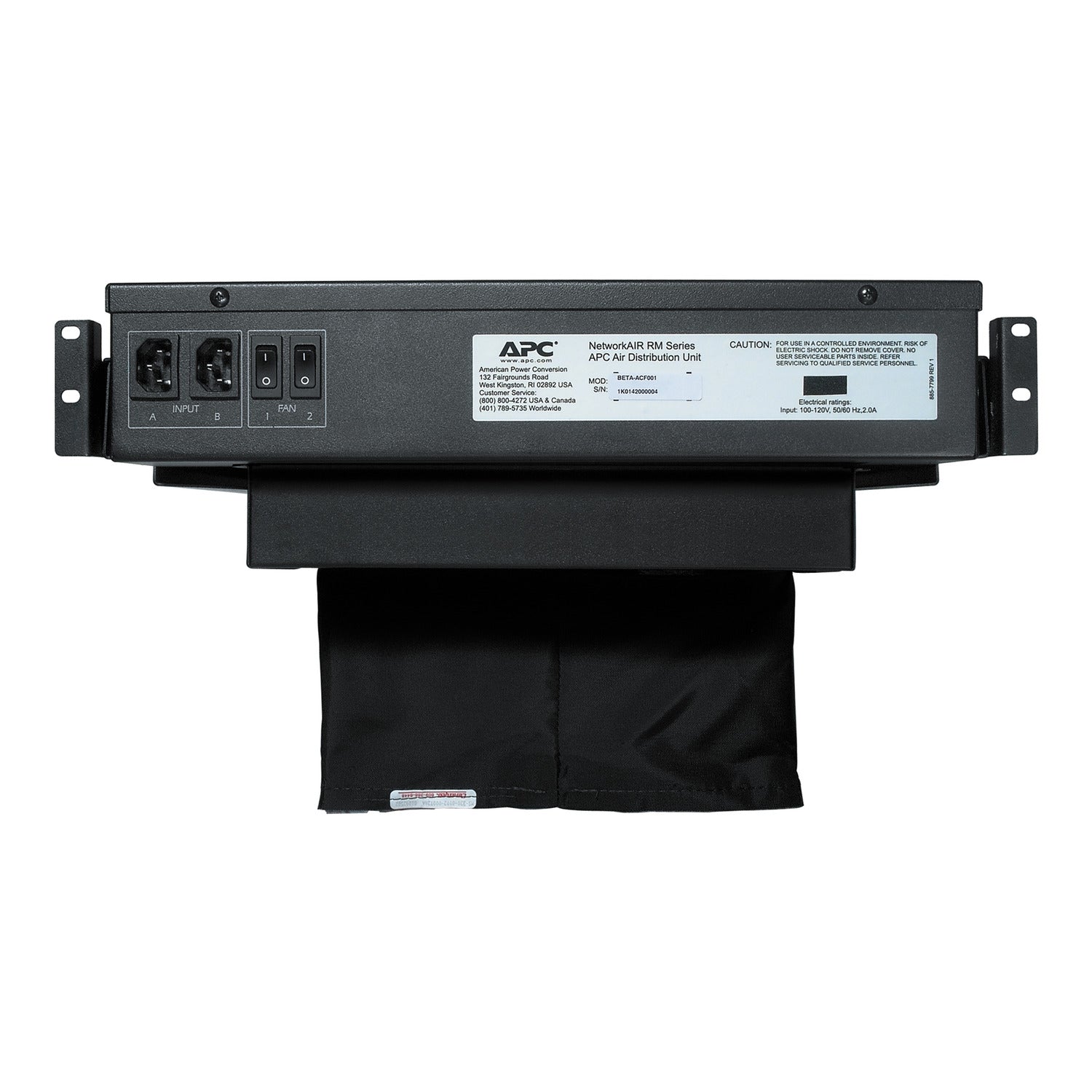 (<tc>全新行貨</tc>) APC 機架氣流分配裝置 2U 208/230V 50/60HZ ACF002