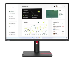 (<tc>새로운</tc>) Lenovo ThinkVision T23i-30 23인치 테두리 없는 IPS 디스플레이, 1000:1, 4-6ms, 1920x1080, 250nits, 72% sRGB, VGA+DP+HDMI, 틸트/스위블/리프트/피벗, USB 허브, TCO 9.0, ES, EPEAT Gold|PN:63B2MAR6WW