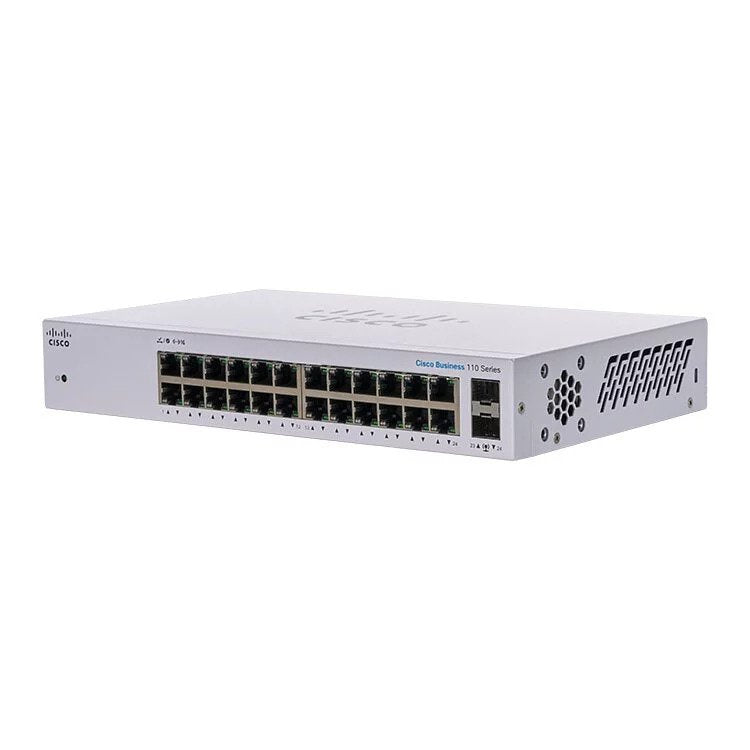 (NEW VENDOR) Cisco Business 24-GE 2 x 1G SFP Unmanaged Switch (CBS110-24T)