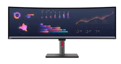 (New Vendor) Lenovo ThinkVision P49w-30 49" Borderless IPS Display, 2000:1, 4-6ms, 5120x1440, 350 nits, 98% DCI-P3, 2*HDMI+DP+2*TBT(In/Out), 1*USB-C + 3*USB 3.2 Hub, Integrated Speaker, TCO Display 8.0, ES, EPEAT Gold|PN:63DBRAR1WW