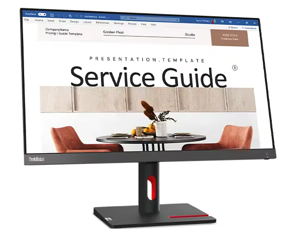 (New Vendor) Lenovo ThinkVision S24i-30 23.8" IPS Display, 1300:1, 4-6ms, 1920x1080, 250nits, 99% sRGB, VGA+HDMI, Tilt, TCO Display 9.0, ES, EPEAT Gold|PN:63DEKAR3WW