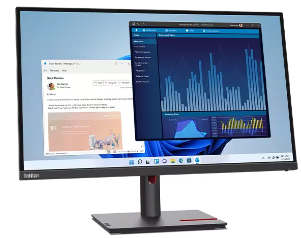 （<tc>新しい</tc>) Lenovo ThinkVision T27p-30 27 インチ ボーダーレス IPS ディスプレイ、1000:1、4 ～ 6 ミリ秒、3840 x 2160、350 ニット、99% sRGB、USB-C+HDMI+DP、チルト/スイベル/リフト/ピボット、USB ハブ、イーサネット、TCO 9.0、ES、EPEAT ゴールド|PN:63A9GAR1WW