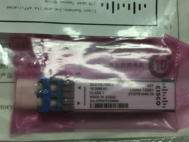 （<tc>新しい</tc>) ファスト イーサネット SFP ポート用 Cisco 100BASE-FX SFP (GLC-FE-100FX)