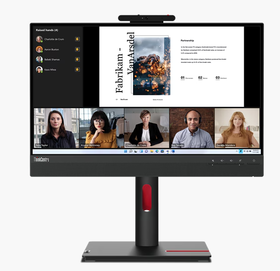 （<tc>全新行货</tc>) “ThinkCentre Tiny-in-One 22 G5，21.5 英寸宽 LED 显示屏，1000:1，4-6 毫秒，1920 x 1080，250 尼特，99% sRGB，FHD/RGB Cam，TCO 9.0，EPEAT Gold 组装，搭配 ThinkCentre Tiny 成为一体机”|Pn：12N8GAR1WW