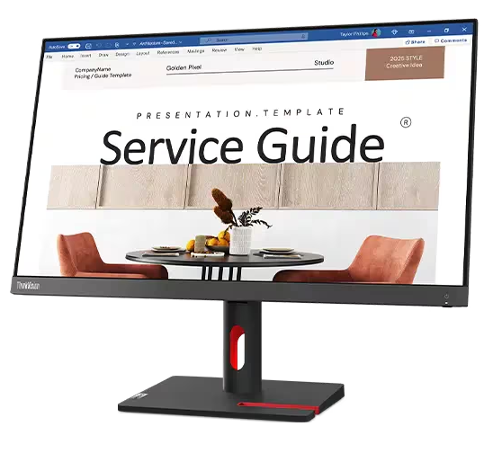 (New Vendor) Lenovo ThinkVision S24i-30 23.8" IPS Display, 1300:1, 4-6ms, 1920x1080, 250nits, 99% sRGB, VGA+HDMI, Tilt, TCO Display 9.0, ES, EPEAT Gold|PN:63DEKAR3WW