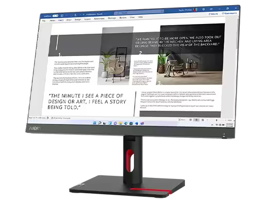 (<tc>NEU</tc>) Lenovo ThinkVision S22i-30, 21,5&quot; randloses IPS-Display, 1000:1, 4–6 ms, 1920 x 1080, 250 nits, 99 % sRGB, VGA+HDMI, Neigung, TCO Display 9.0, ES, EPEAT Gold, Tiny-Unterstützung|PN:63FCKARBWW