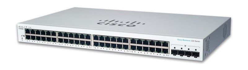 （<tc>全新行貨</tc>) 思科商務 48-GE | 4x1G SFP 智能 <tc>交換機</tc> （CBS220-48T-4G）