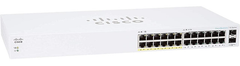 (NEW VENDOR) Cisco Business 24-GE 2 x 1G SFP | 12 ports support PoE 00W Unmanaged Switch (CBS110-24PP)