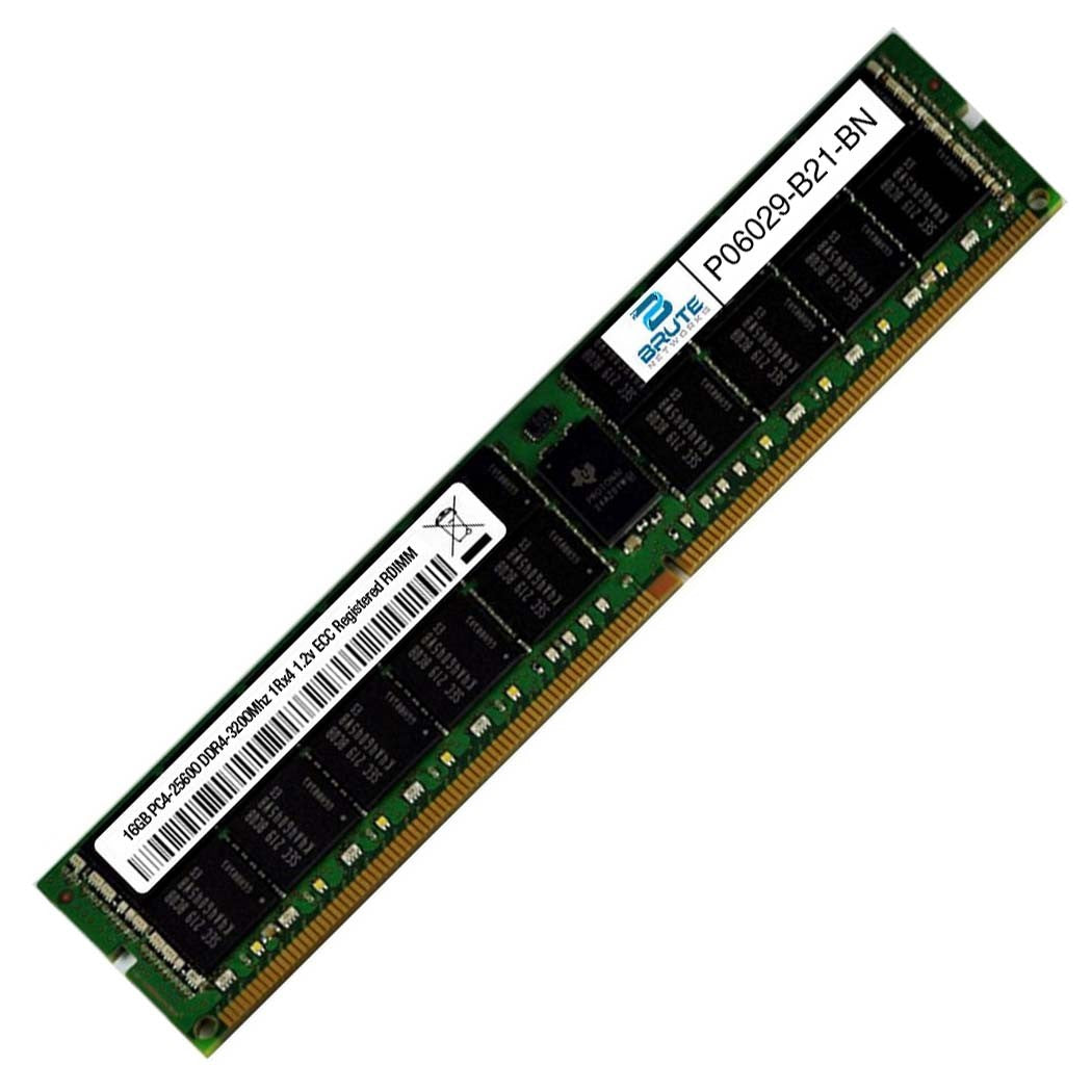 (NEW) HPE 16GB 1Rx4 PC4-3200AA-R Smart Kit - P06029-B21