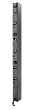 (NEW VENDOR) APC Rack PDU, Basic, Zero U, 22kW, 400V, (6)C19 & (3)C13 AP7555A