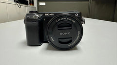 特別優惠：（二手）Sony Nex-6黑色無反光鏡相機，帶16-50mm鏡頭-95％的旅行新型