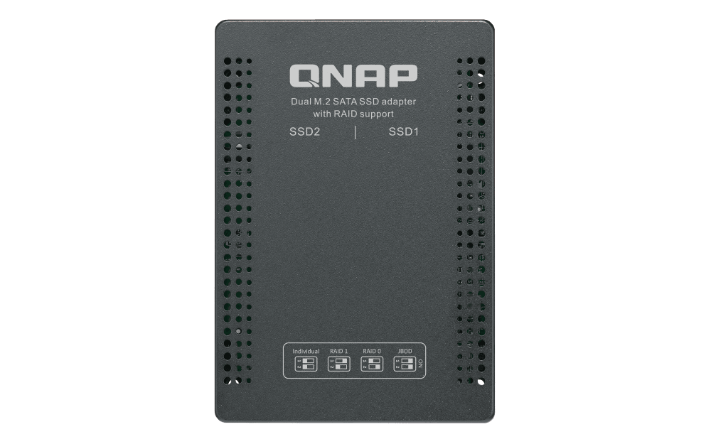 (NEW VENDOR) QNAP QDA-A2MAR 2.5" SATA to dual M.2 2280 SATA Drive Adapter - C2 Computer