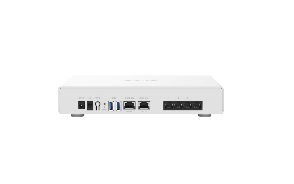 (NEW VENDOR) QNAP QHora-301W QNAP QHora-301W Wi-FI 6 Dual 10GbE VPN SD-WAN Router Fanless Design, High Performance Router with QNAP QuRouter OS - C2 Computer