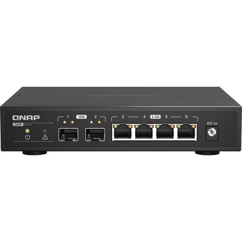 (NEW VENDOR) QNAP QSW-2104-2S 2 Ports 10GbE + 4 Ports 2.5GbE Unmanaged Switch | Fanless - C2 Computer