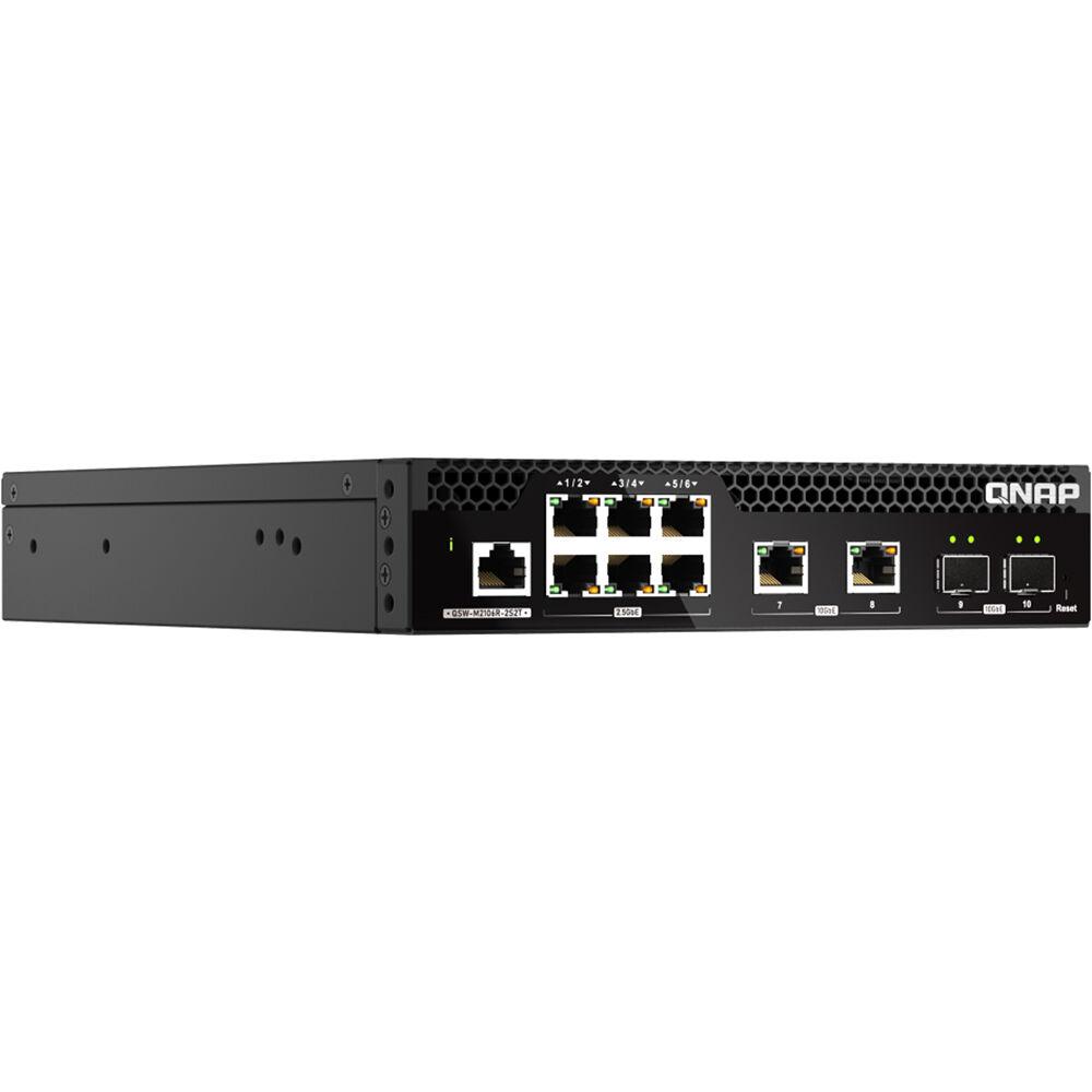 (NEW VENDOR) QNAP QSW-M2106R-2S2T 4 Ports 10GbE + 6 Ports 2.5GbE Layer 2 Managed Switch - C2 Computer