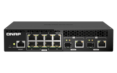 (NEW VENDOR) QNAP QSW-M2108R-2C 2 Ports 10GbE + 8 Ports 2.5GbE Layer 2 Managed Switch - C2 Computer