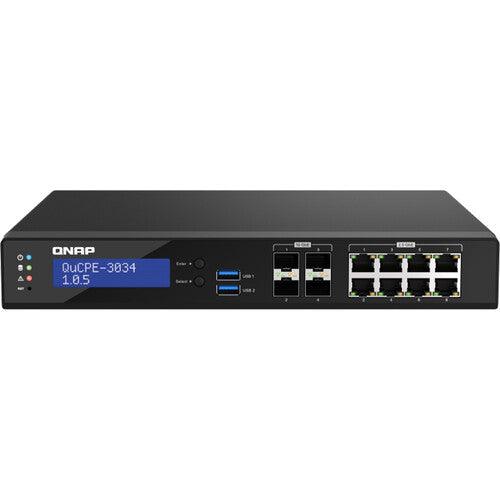 (NEW VENDOR) QNAP QuCPE-3032-C3558R-8G Network Virtualization Premise Equipment | with 1U mounting kit - C2 Computer