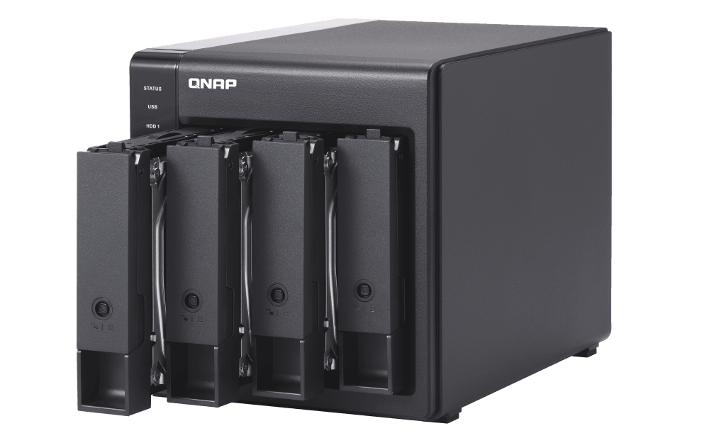 (NEW VENDOR) QNAP TR-004 4-Bay Direct Attached Storage with Hardware RAID | 4 x 3.5" / 2.5" SATA 3G - C2 Computer