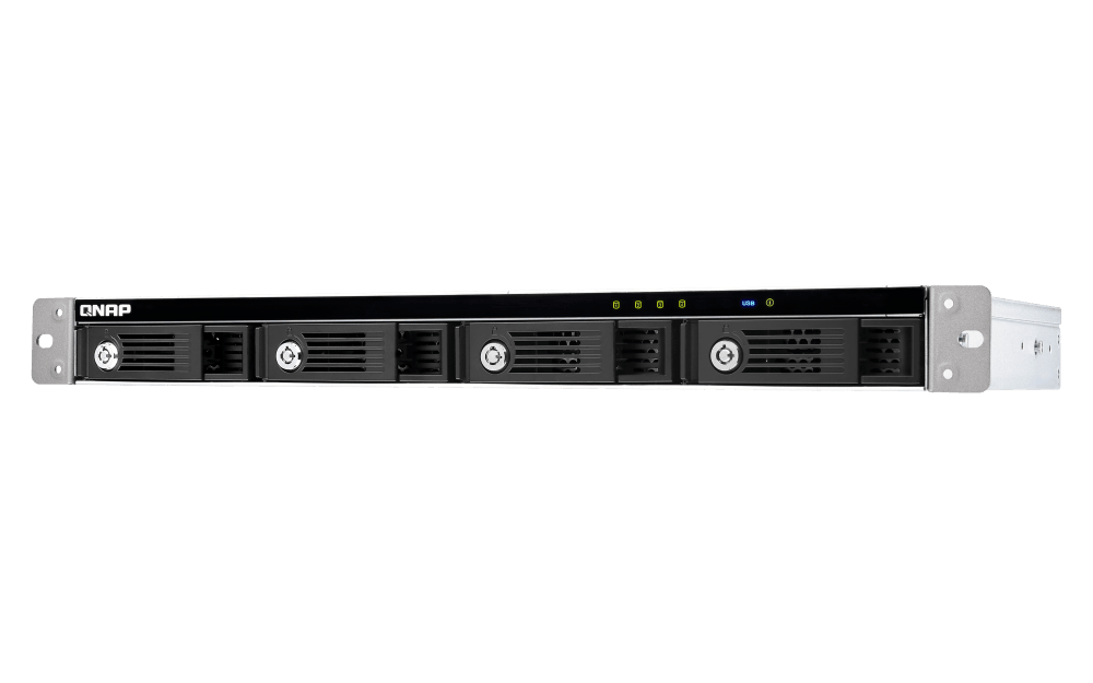 (NEW VENDOR) QNAP TR-004U 4-Bay Direct Attached Storage with Hardware RAID | 4 x 3.5" / 2.5" SATA 3G | 1U Rackmount - C2 Computer