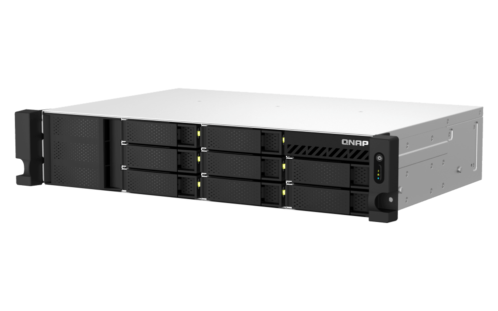 (NEW VENDOR) QNAP TS-873AeU-4G 8-Bay NAS | 2U Rackmount | AMD Ryzen™ V1500B 2.2 GHz Quad Core / Eight Thread - C2 Computer