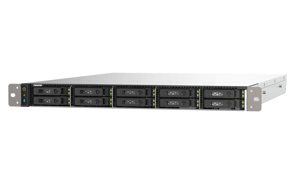 (NEW VENDOR) QNAP TS-h1090FU-7302P-128G 10-Bay NAS | 1U Rackmount | AMD EPYC™ 7302P 16-core / 32-thread 3.0 GHz processor (up to 3.3 GHz) - C2 Computer