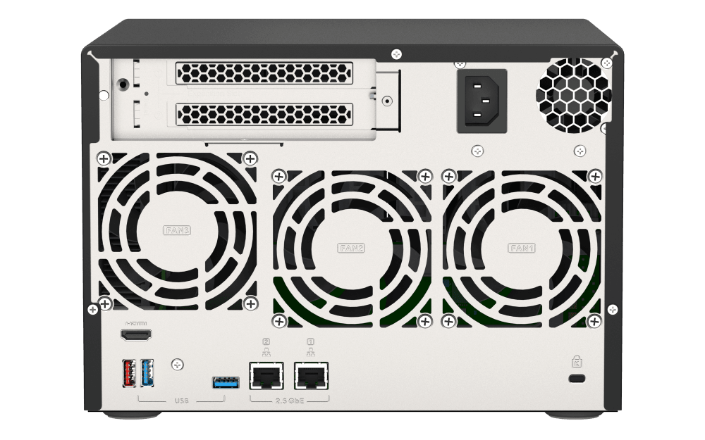 (NEW VENDOR) QNAP TVS-675-8G 6-Bay NAS | ZhaoXin KX-U6580 8-core 2.5GHz processor - C2 Computer