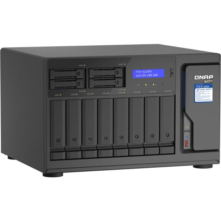 (NEW VENDOR) QNAP TVS-h1288X-W1250-16G 12-Bay NAS | Intel Xeon W-1250 3.3 GHz Six Core (burst up to 4.7 GHz) - C2 Computer