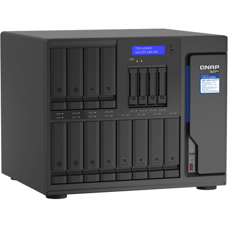 (NEW VENDOR) QNAP TVS-h1688X-W1250-32G 16-Bay NAS | Intel Xeon W-1250 3.3 GHz Six Core (burst up to 4.7 GHz) - C2 Computer