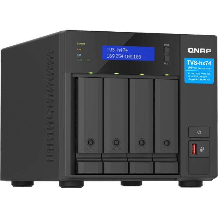 (NEW VENDOR) QNAP TVS-h474-PT-8G 4-Bay NAS | Intel Pentium Gold G7400 3.7GHz 2-Core / 4-Thread - C2 Computer