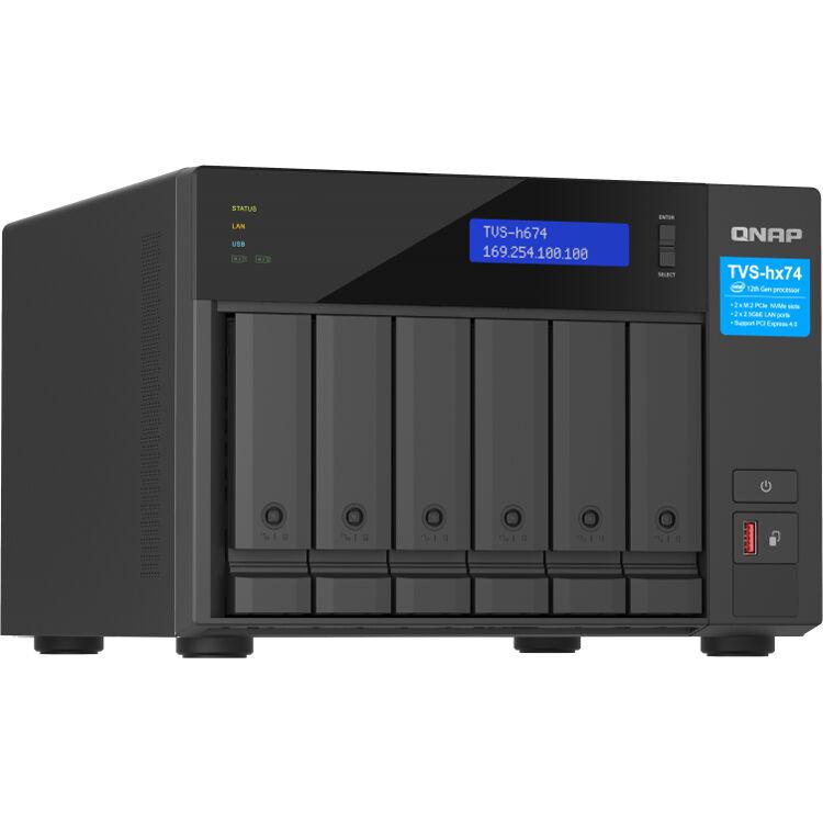 (NEW VENDOR) QNAP TVS-h674-i3-16G 6-Bay NAS | 12th Generation Intel Core i3 4-Core / 8-Thread, up to 4.3GHz - C2 Computer