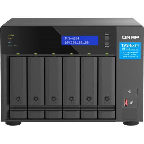 (NEW VENDOR) QNAP TVS-h674-i5-32G 6-Bay NAS | 12th Generation Intel Core i5 6-Core / 12-Thread, up to 4.4GHz - C2 Computer