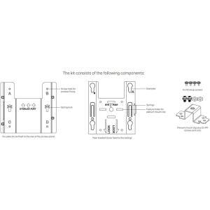 (NEW VENDOR) SOPHOS APXZTCHCB Sophos APX Product Accessory Sophos APX Mounting bracket kit for plenum & flat ceiling mount (for APX 320, 530, 740 only) - C2 Computer