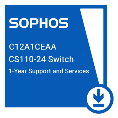 (NEW VENDOR) SOPHOS C12A1CEAA Switch Support and Services for CS110-24 - 12 MOS - C2 Computer