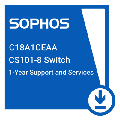 (NEW VENDOR) SOPHOS C18A1CEAA Switch Support and Services for CS101-8 - 12 MOS - C2 Computer