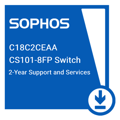 (NEW VENDOR) SOPHOS C18C2CEAA Switch Support and Services for CS101-8FP - 24 MOS - C2 Computer