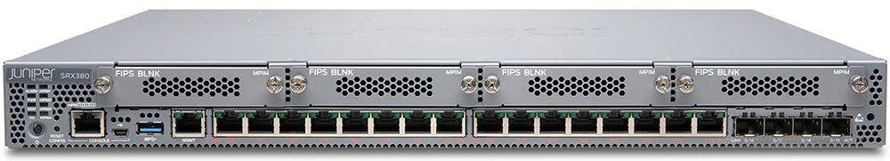 (USED) JUNIPER SRX380-P-SYS-JB-AC 16 x Ports PoE+ 1000Base-T + 4 x SFP+ Ports 1U Rack Mountable Network Security Firewall - C2 Computer