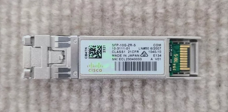 CISCO Transceiver 10-3111-01 SFP-10G-ZR-S, GRADE A, HOLO