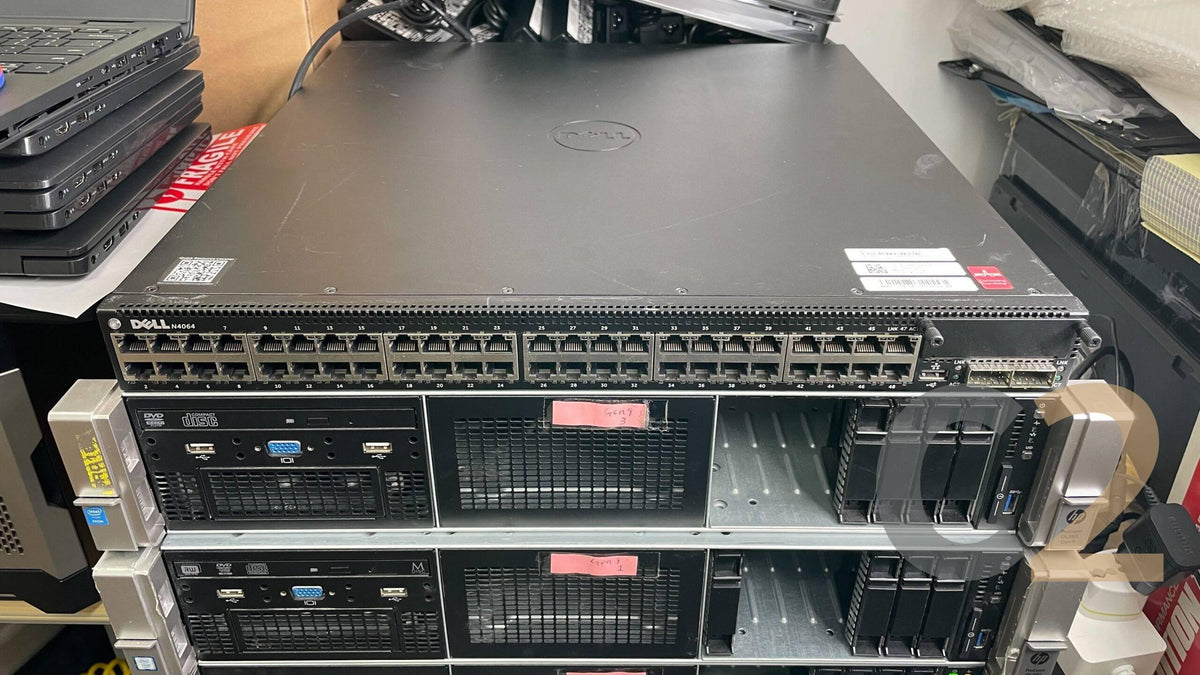 (特價1台)(USED) Dell Networking N4064 48-Port 10 Gigabit + 40Gb QSFP x 2 Ethernet Switch 80% NEW - C2 Computer