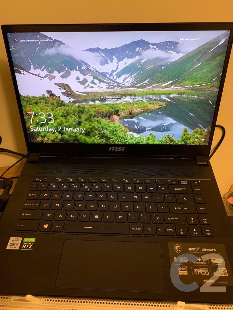 (USED) MSI GS66 i7-10750H 4G 128-SSD NA RTX 2060 6GB 15.6inch 1920x1080 Gaming Laptop 95% - C2 Computer