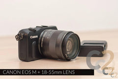 (特價一台) Canon EOS M 連 EF-M 18-55mm f/3.5-5.6 lens 無反相機, 可換鏡頭, 旅行 Camera (USED) 85%NEW（黑色） - C2 Computer