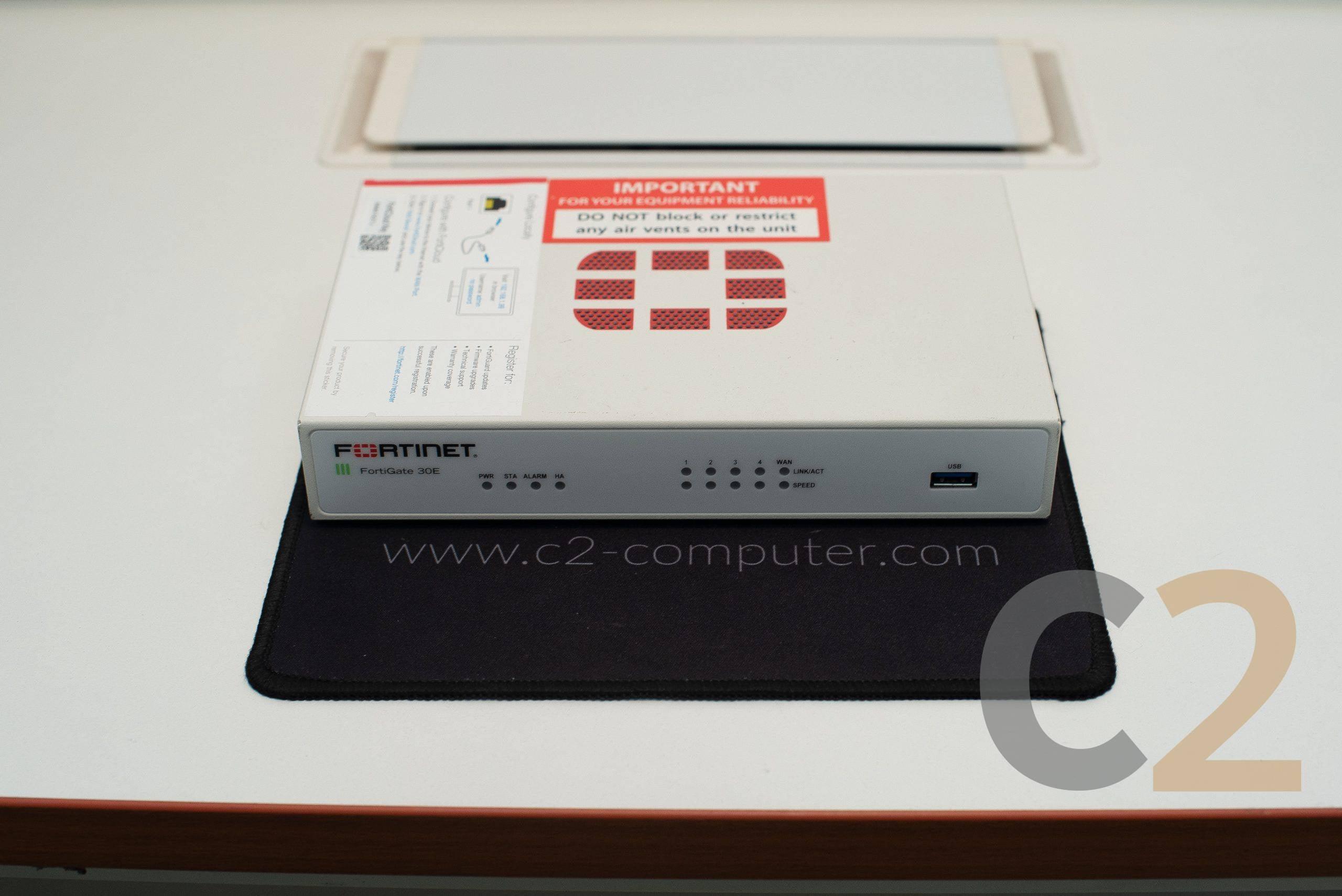 (特價一台) FORTINET FortiGate FG-30E Business Firewall Security Appliance (UTP ATP not included) 95% NEW - C2 Computer