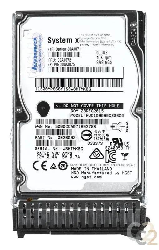 (全新) IBM 00AJ071 900GB 10000RPM SAS 6GBPS 2.5INCH G3 HOT SWAP HARD DRIVE WITH TRAY - C2 Computer