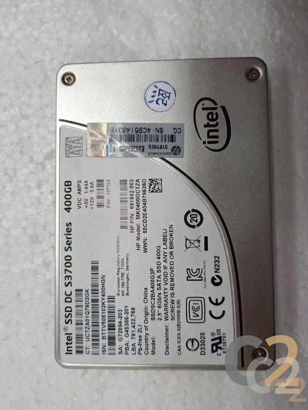 （二手）Intel S3700 Server Grade 400g 2.5” SSD 固態硬碟 95%NEW - C2 Computer