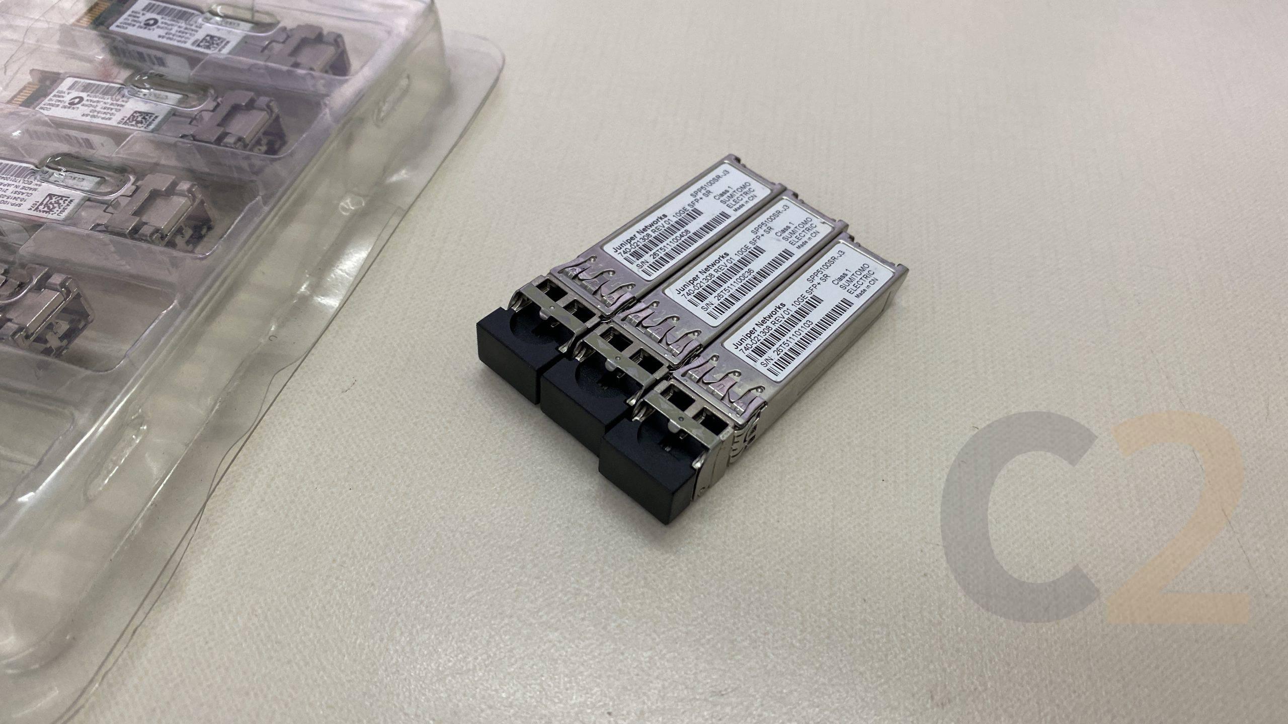 (特價) JUNIPER 10GE SFP+ SR 740-021308 REV 01 SFP+ 10G 10Gbe Fiber Module 90% NEW - C2 Computer